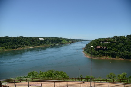 Confluence of Iguazu and Parana Rivers